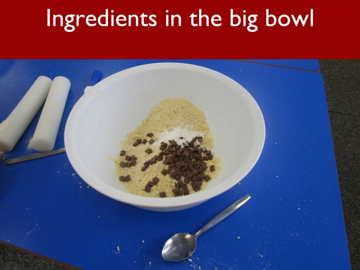 8 Ingredients in the big bowl