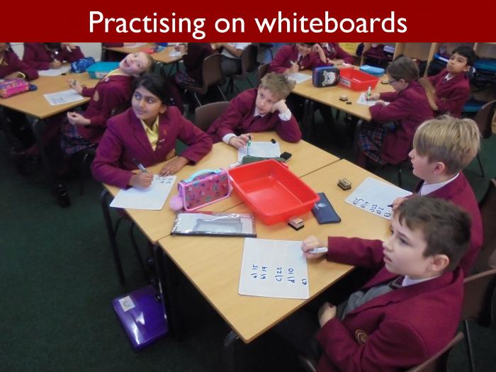 7 Practising on whiteboards 2