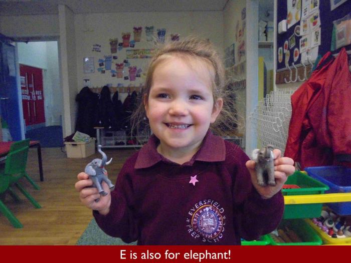 14 E is also for elephant