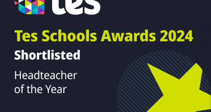Mr Yates shortlisted for prestigious Headteacher of the Year Award