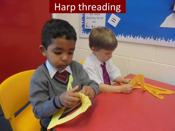 24 Harp threading