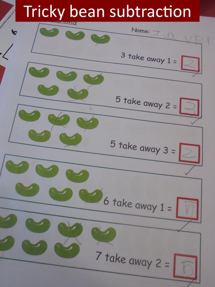 8 Tricky bean subtraction