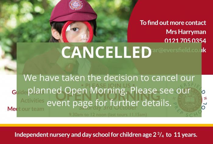 Web site cancel Open Morning V2
