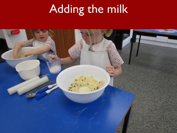 10 Adding the milk