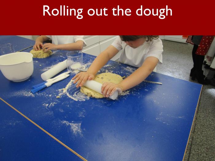 14 Rolling out the dough