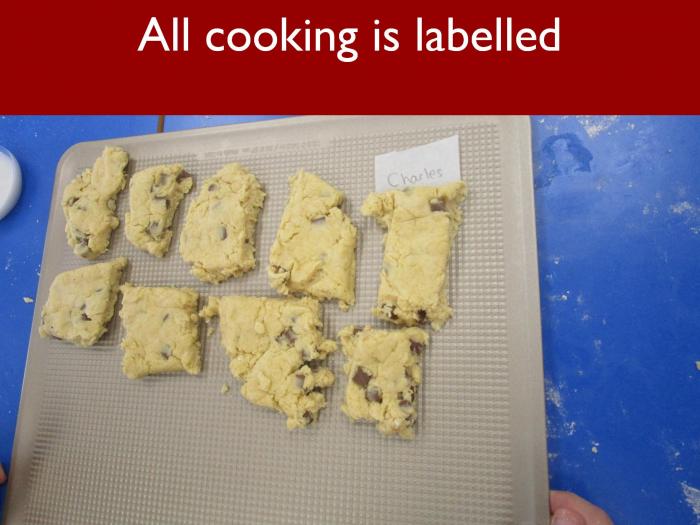 19 All cooking is labelled