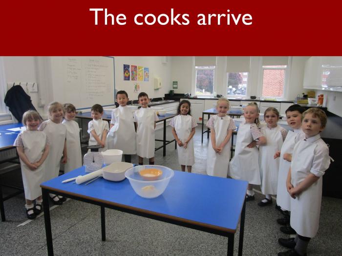 5 The cooks arrive