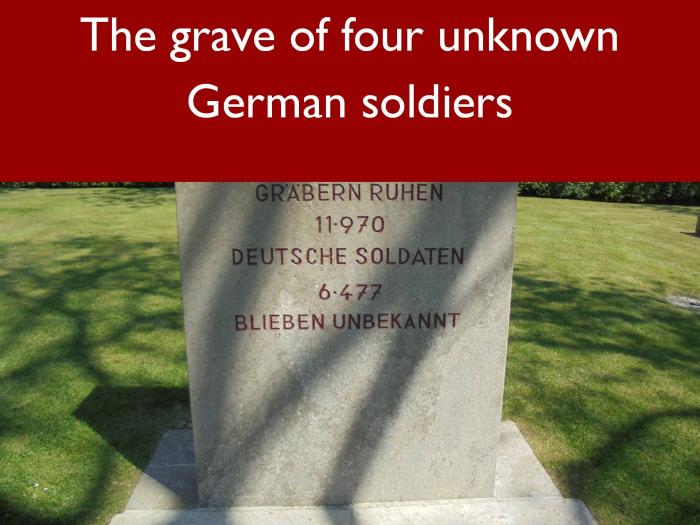 15 The grave of four unknown German soldiers