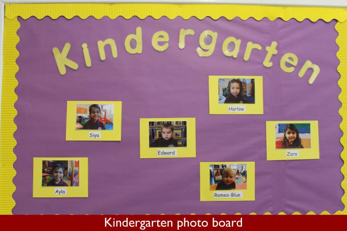 6 Kindergarten photo board
