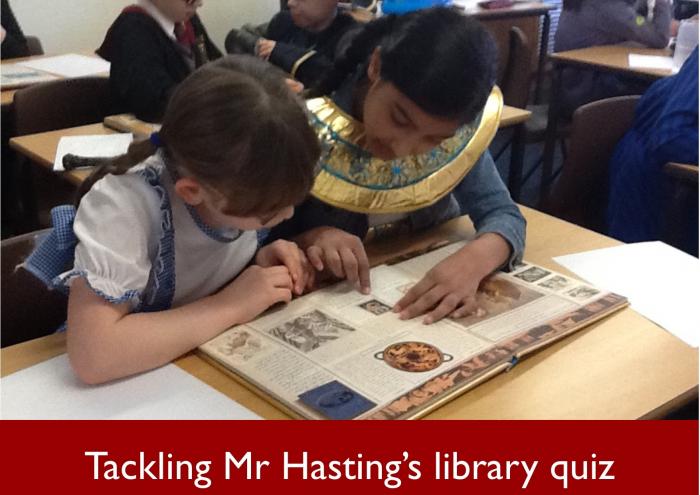 14 Tackling Mr Hastings library quiz