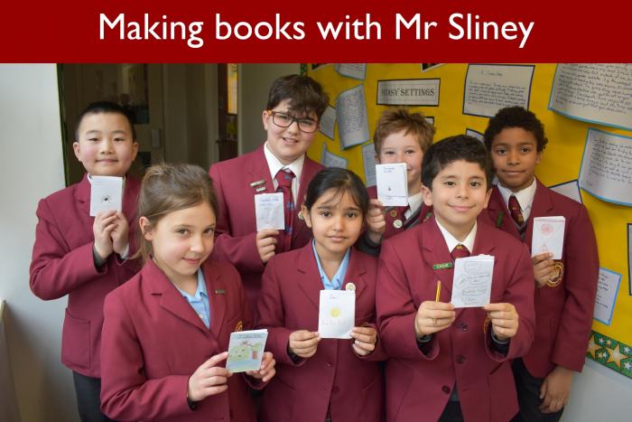 16 Making books with Mr Sliney