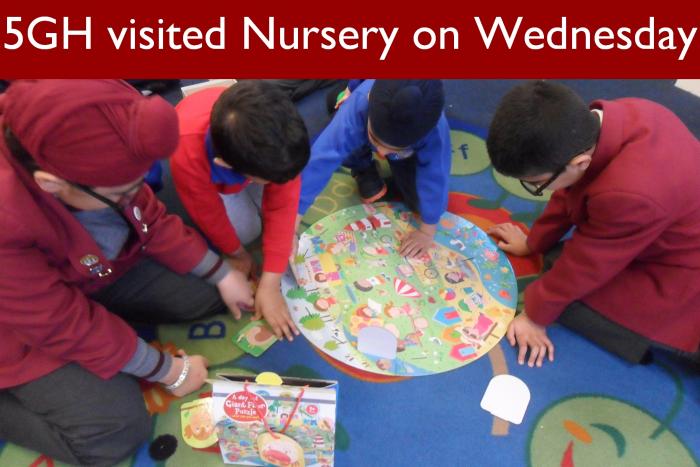 37 5GH visited Nursery on Wednesday