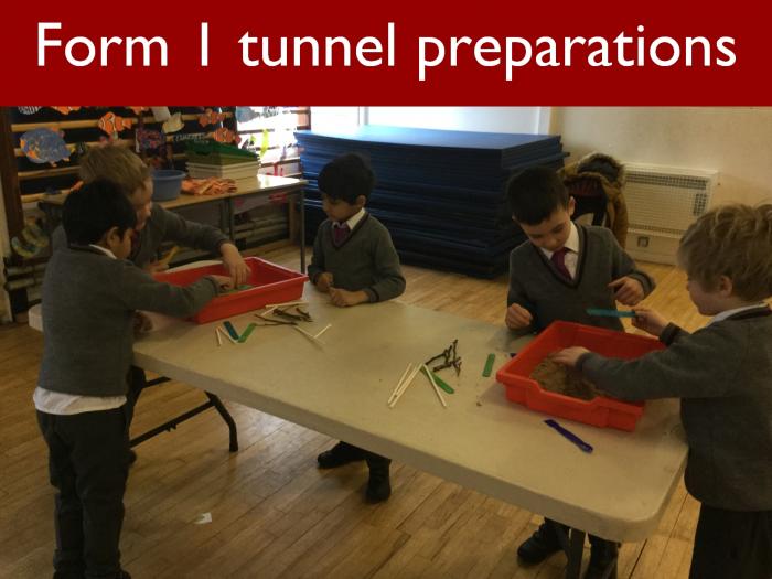 13 Form 1 tunnel preparations