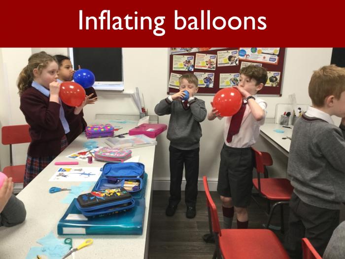 19 Inflating balloons