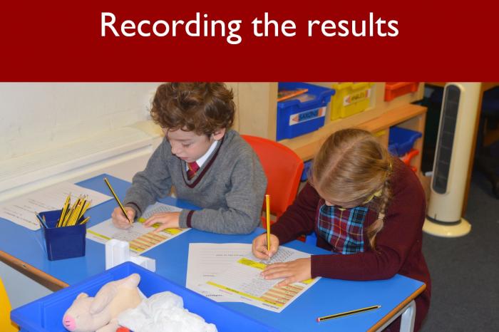 4 Recording the results