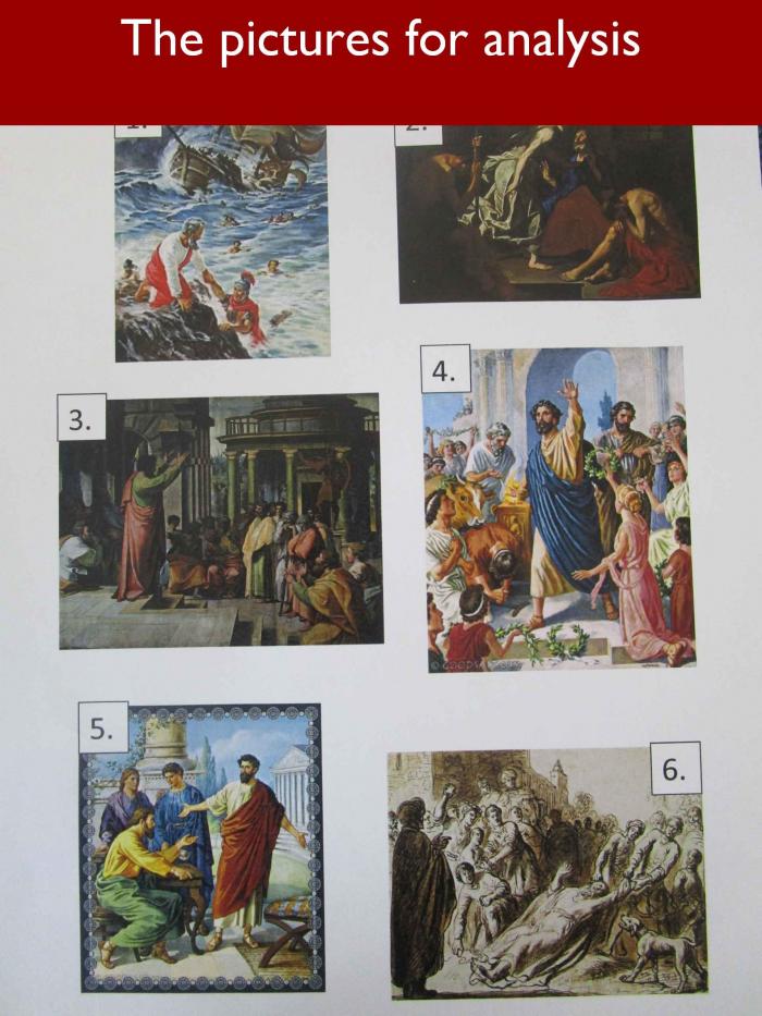 5 The pictures for analysis
