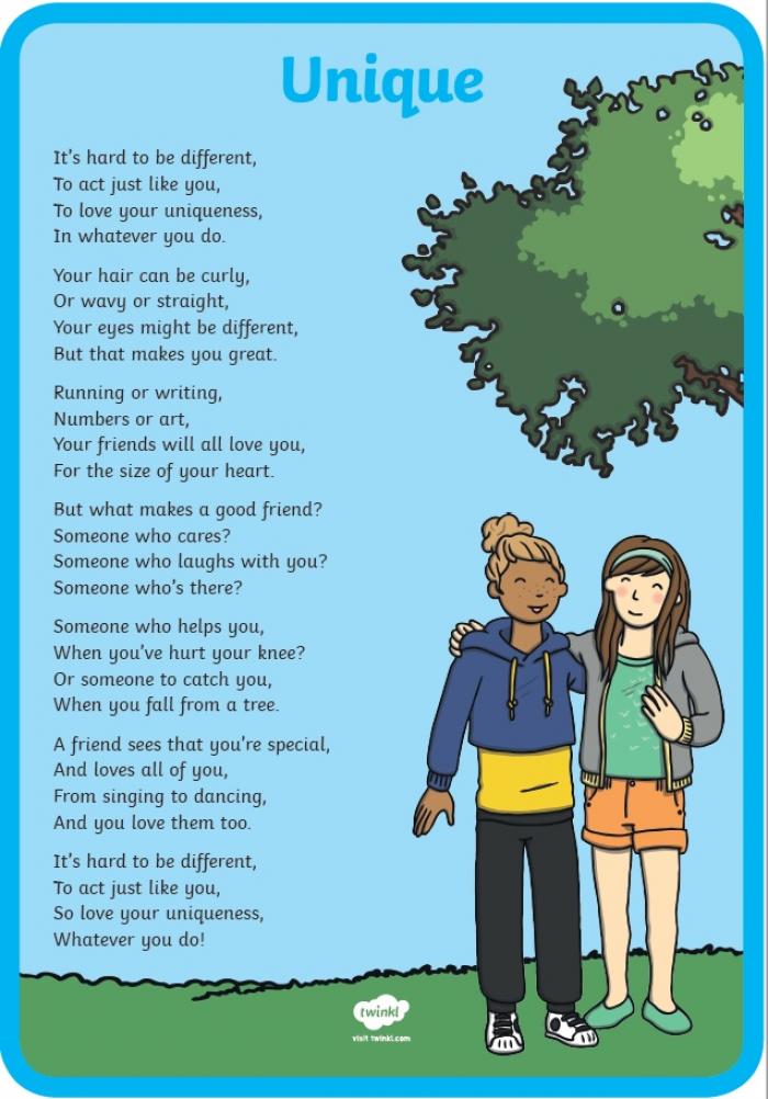 Unique friendship poem