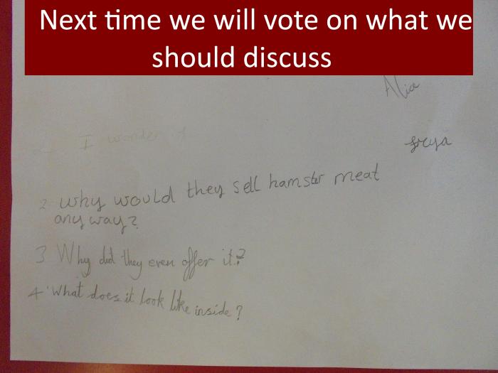 12 Next time we will vote what on what we should discuss