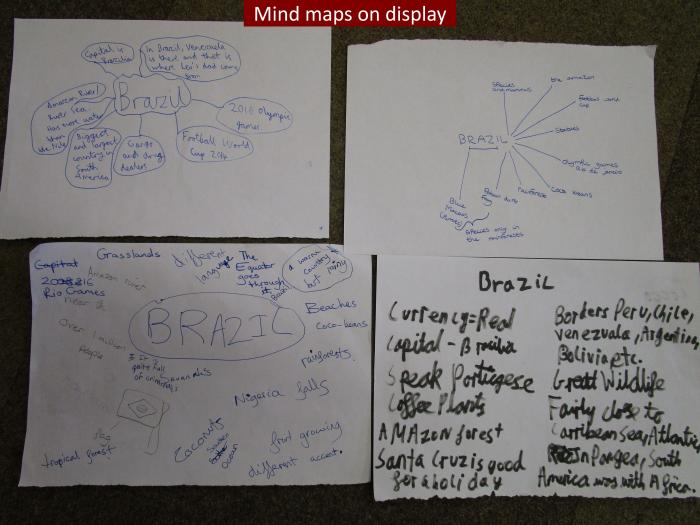 13 Mind maps on display