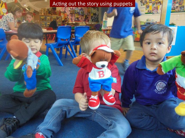 15 Acting out the story using puppets