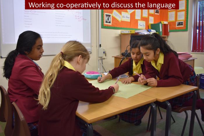 3 Working co operatively to discuss the language