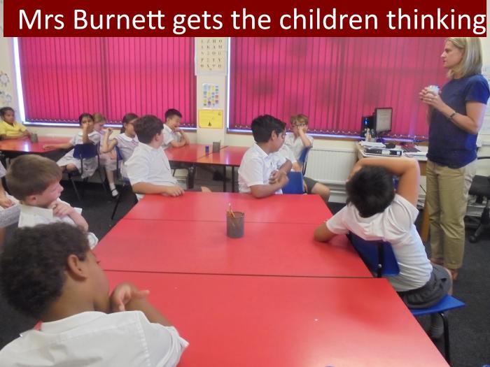 5 Mrs Burnett gets the children thinking