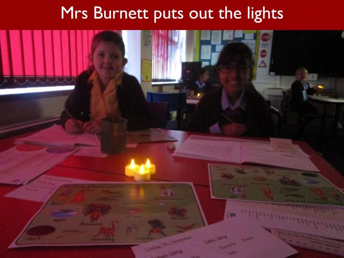 9 Mrs Burnett puts out the lights