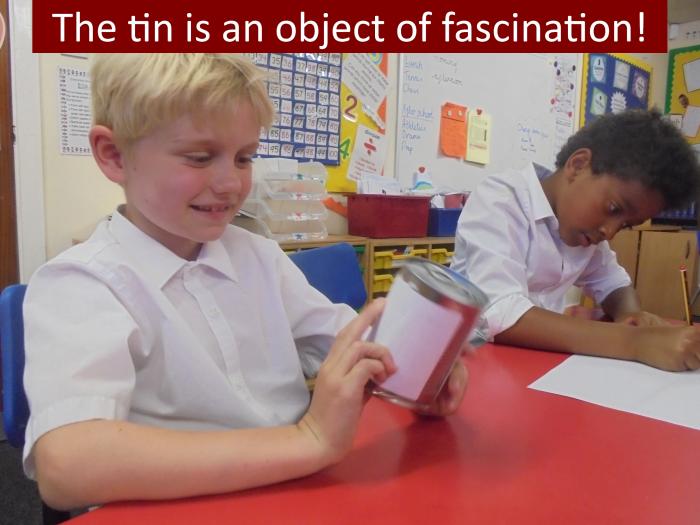 9 The tin is an object of fascination