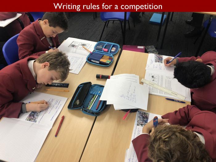 9 Writing rules for a competition
