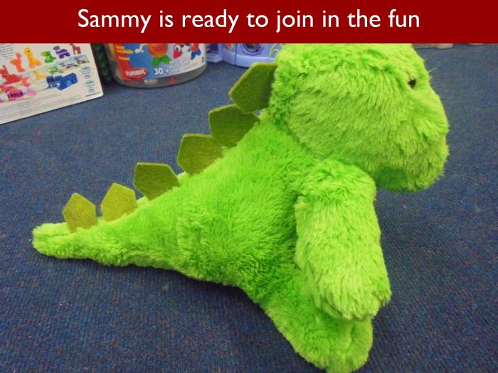 Blog RAH Dinosaurs 14 Sammy is ready to join in the fun
