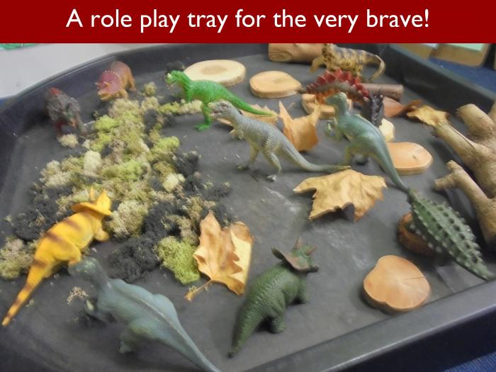 Blog RAH Dinosaurs 5 A role play tray for the very brave